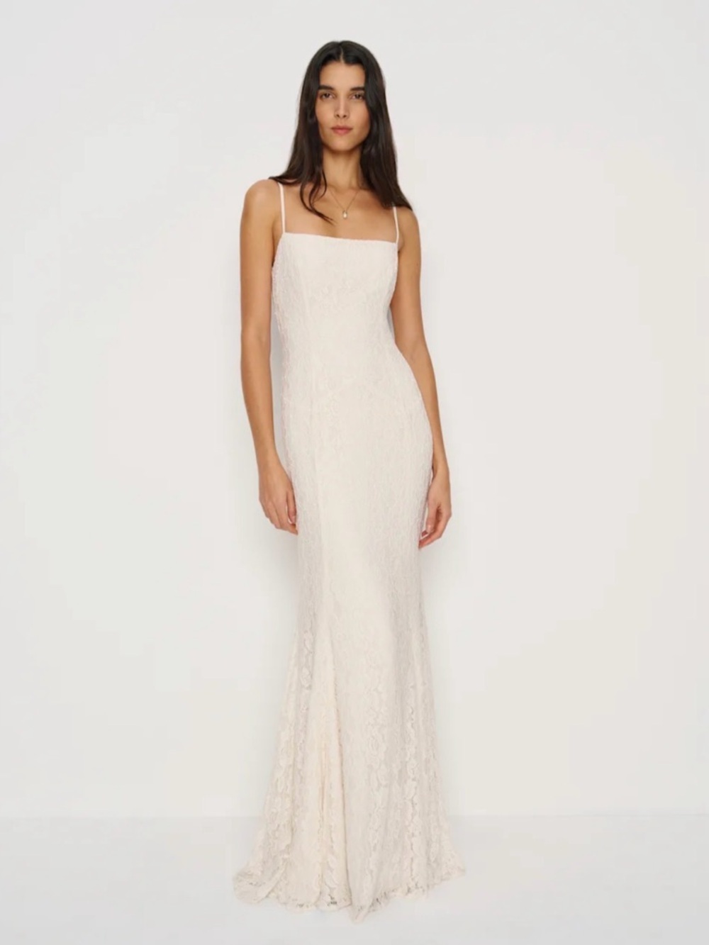 REFORMATION Fae Dress in Ivory Lace 2